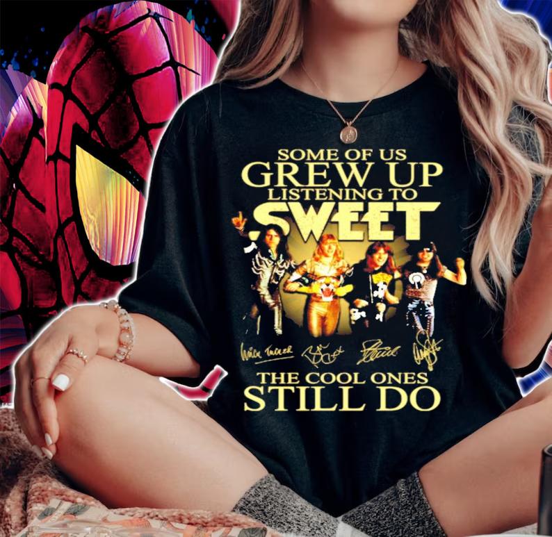 Some of us Grew Up listening to Sweet the cool ones still do shirt woman shirt