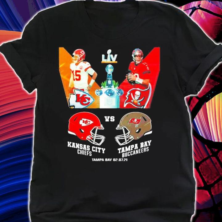 Tampa Bay Buccaneers vs Kansas City Chiefs LIV Super Bowl t-shirt