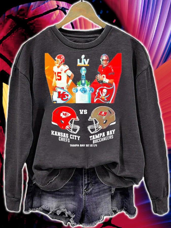 Tampa Bay Buccaneers vs Kansas City Chiefs LIV Super Bowl t-shirt