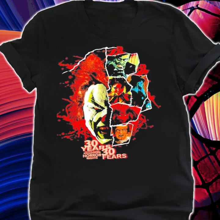 Universal orlando Halloween horror nights 30 years 30 fears t-shirt