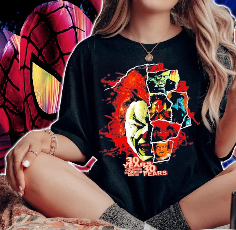 Universal orlando Halloween horror nights 30 years 30 fears t-shirt