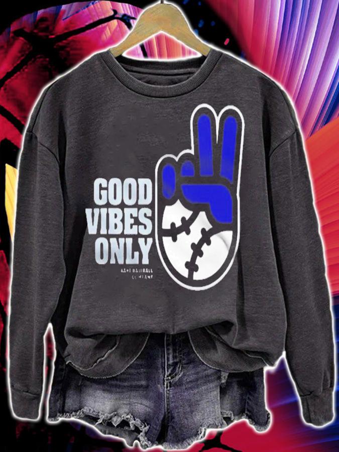 Good Vibes Only frame basketball company shirt sweatshirt