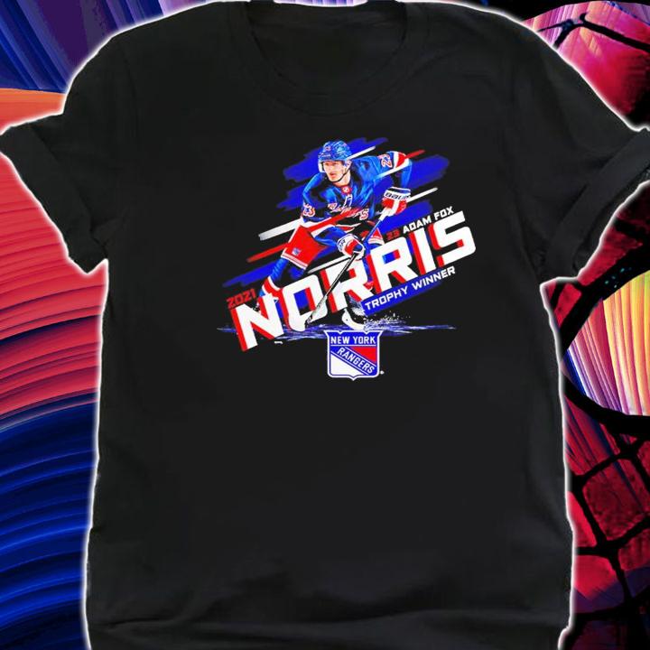 Adam Fox Black New York Rangers 2021 Norris Trophy Winner shirt shirt