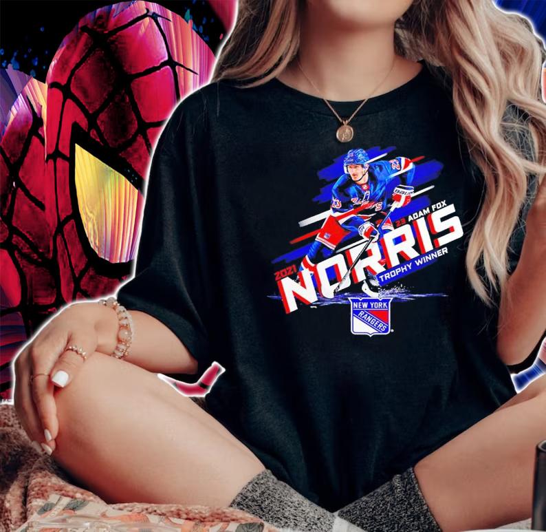 Adam Fox Black New York Rangers 2021 Norris Trophy Winner shirt woman shirt