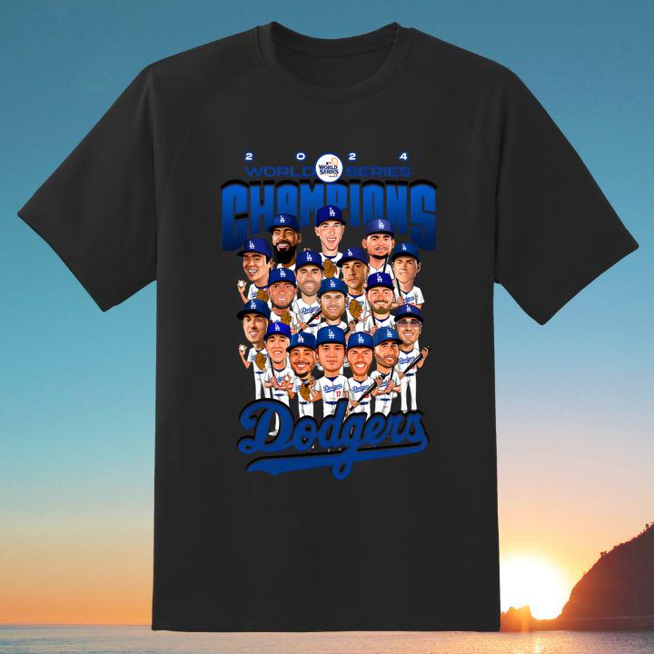 Los Angeles Dodgers Baseball Team Players 2024 World Series Champion Shirt