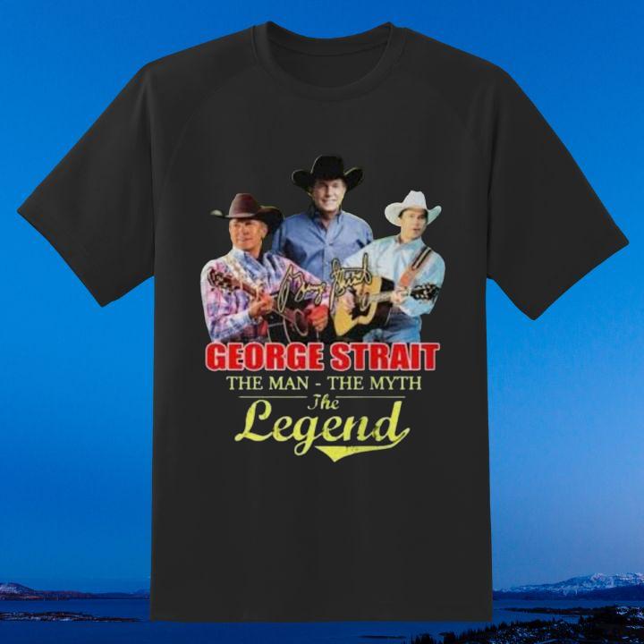 Funny George Strait The Man The Myth The Legend Autograph T-Shirt
