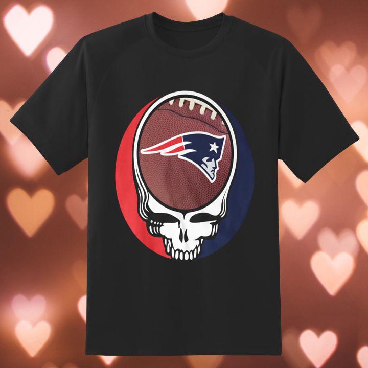 Hot New England Patriots Grateful Dead Steal Your Face T-Shirt