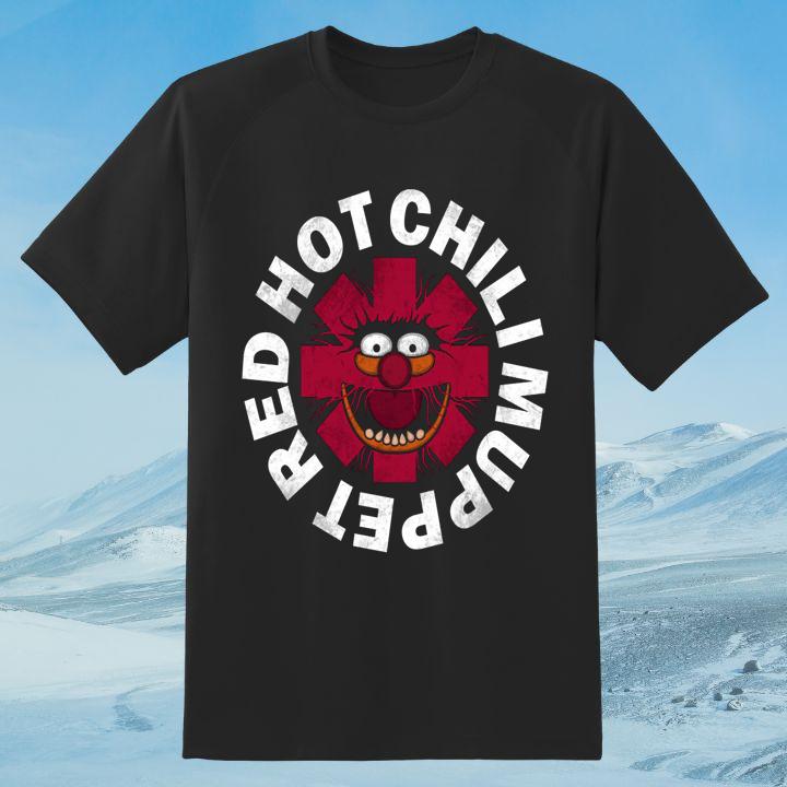 Premium Red Hot Chili Muppet Red Hot Chili Peppers Rock Band T-Shirt