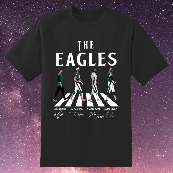 Personalised The Philadelphia Eagles Abbey Road Autograph Nick Sirianni T-Shirt