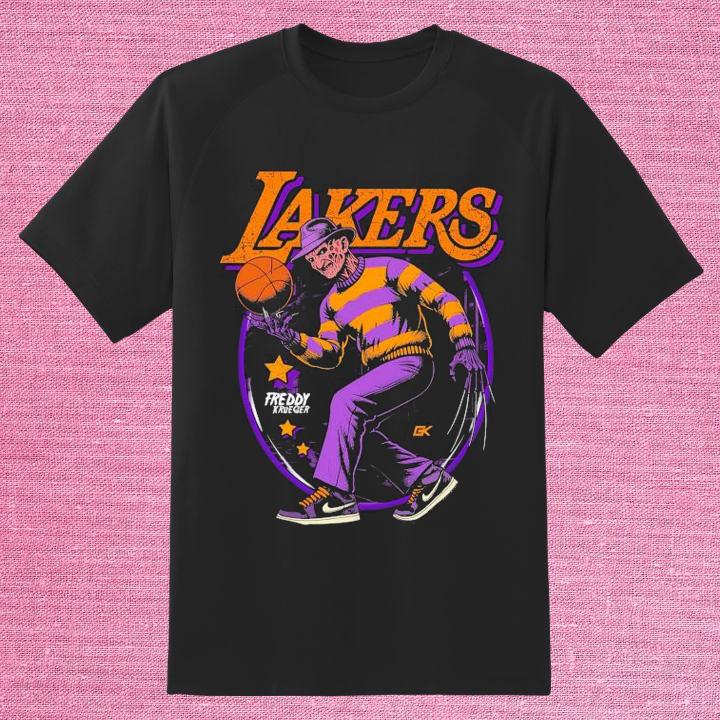 Freddy Krueger Mashup Los Angeles Lakers Shirt