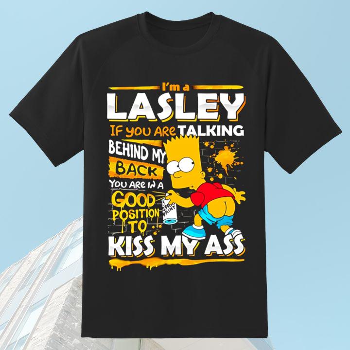 Bart Simpson Im A Lasley Funny Back Talk Attitude Graphic T-Shirt