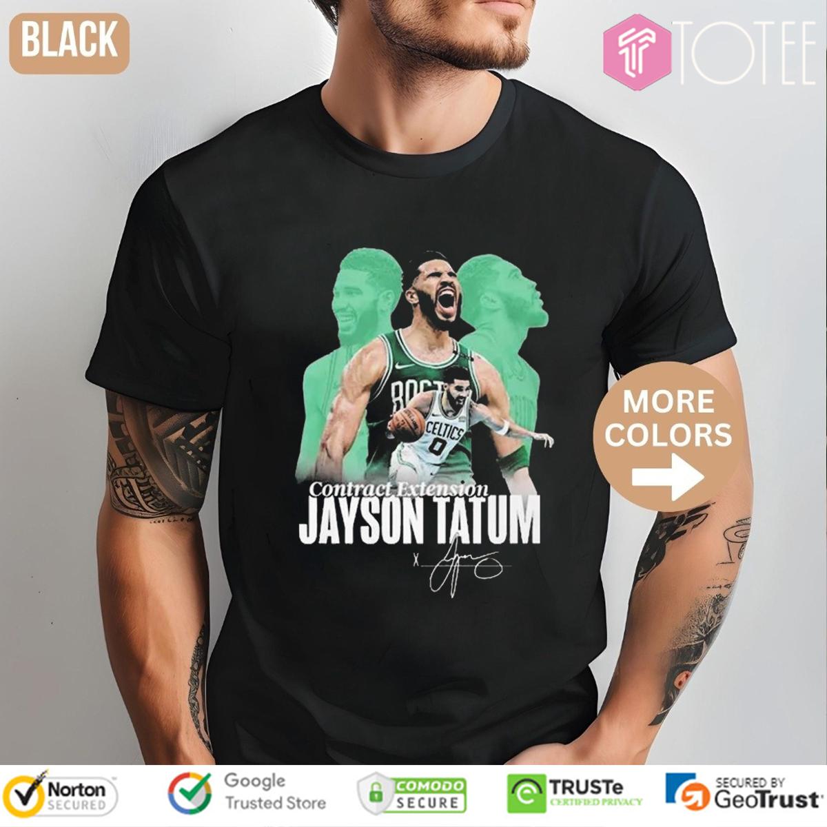 Contract Extension Jayson Tatum Boston Celtics Signature T-Shirt