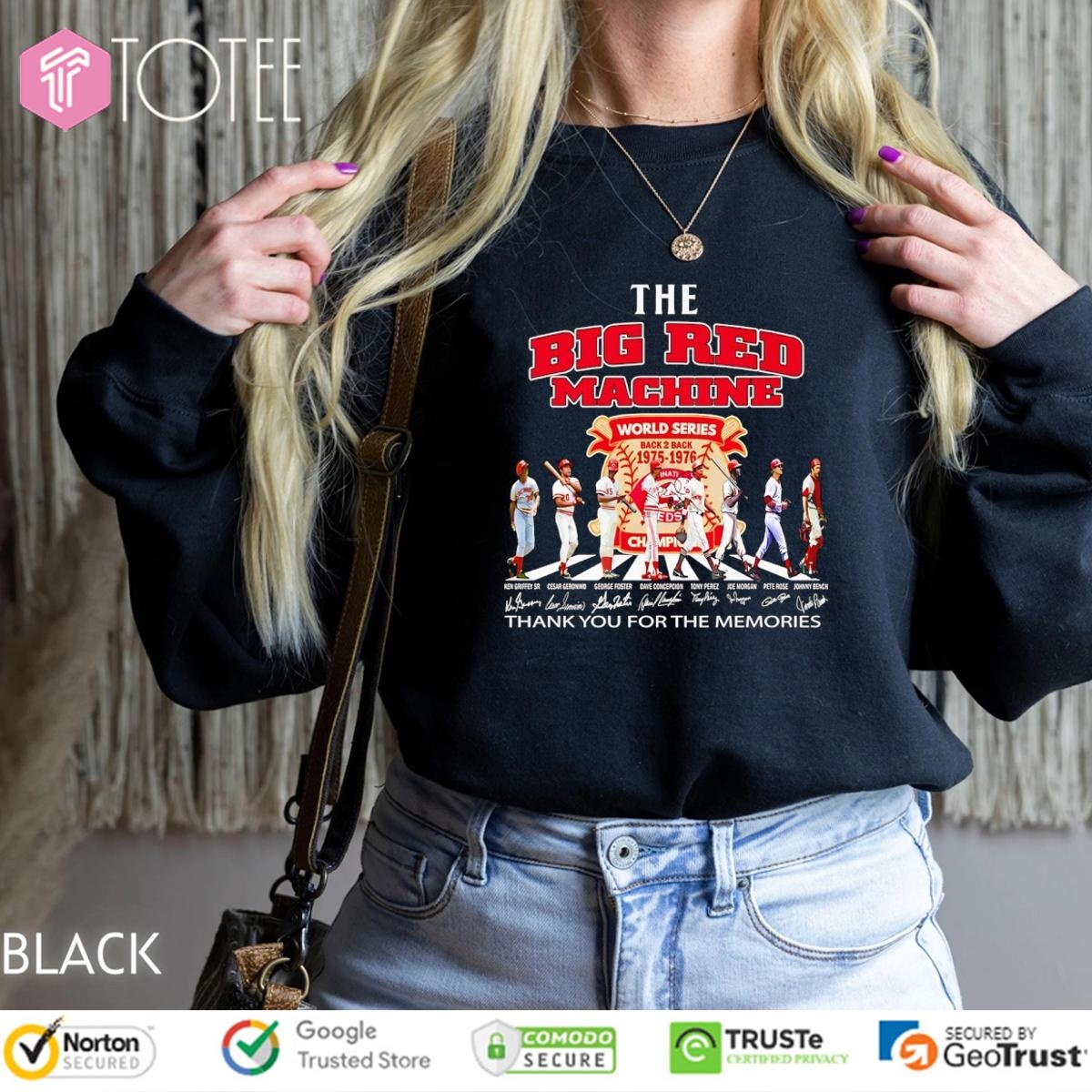 The Big Red Machine Cincinnati Reds Abbey Road Signatures Sweatshirt