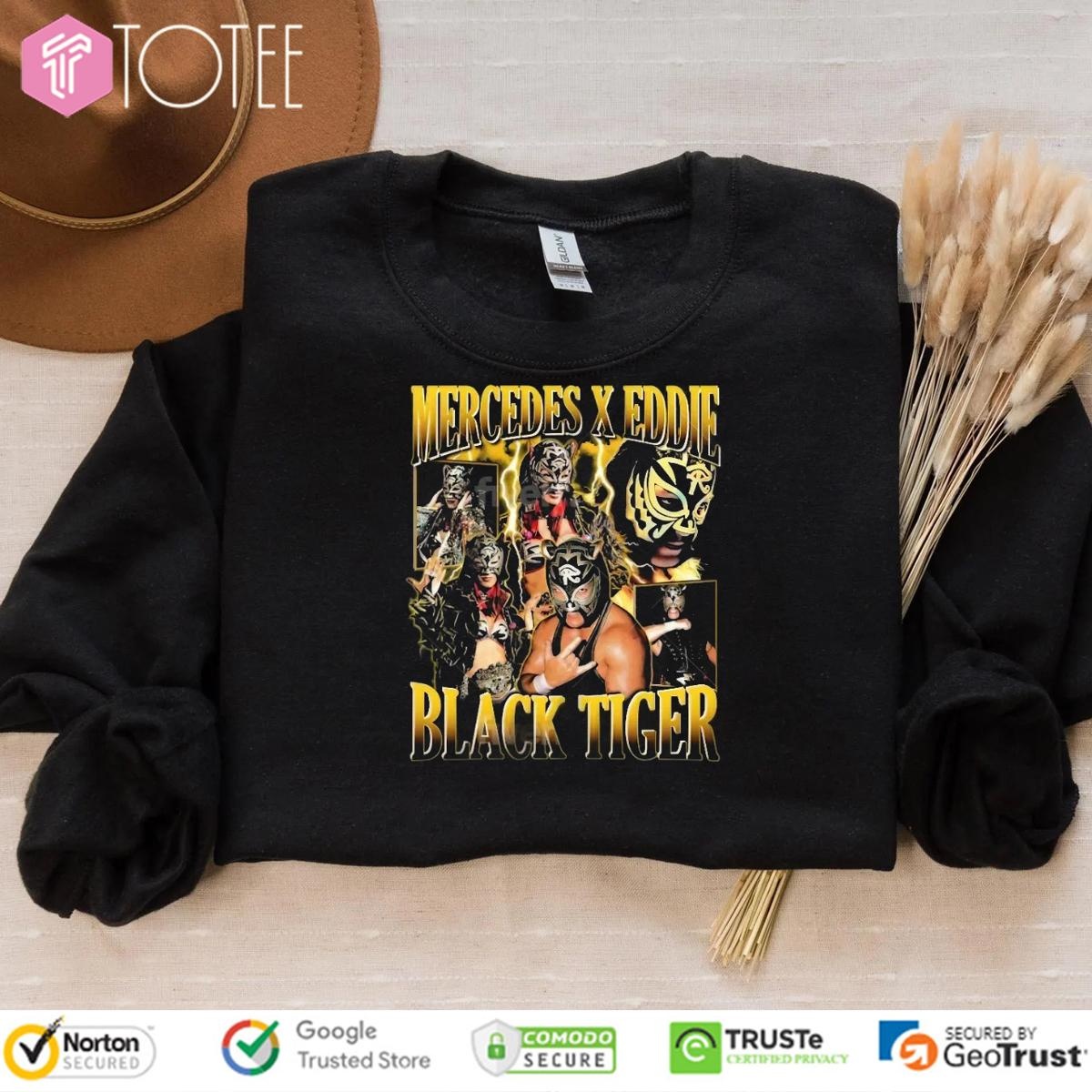Wwe Mercedes Moné Eddie Guerrero Black Tiger Vintage Bootleg Sweatshirt