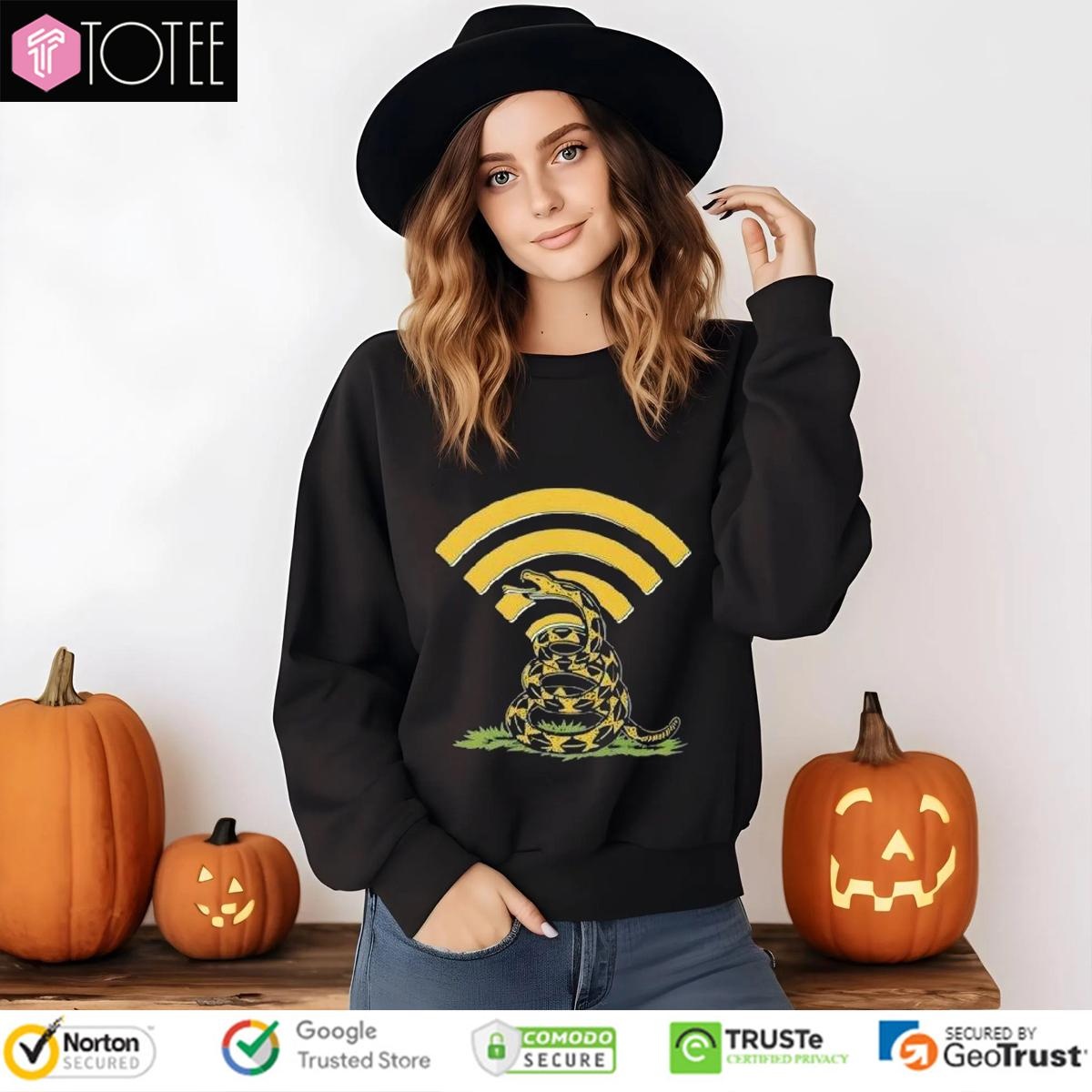 Gadsden Flag Dont Tread On The Internet Wi-Fi Sweatshirt