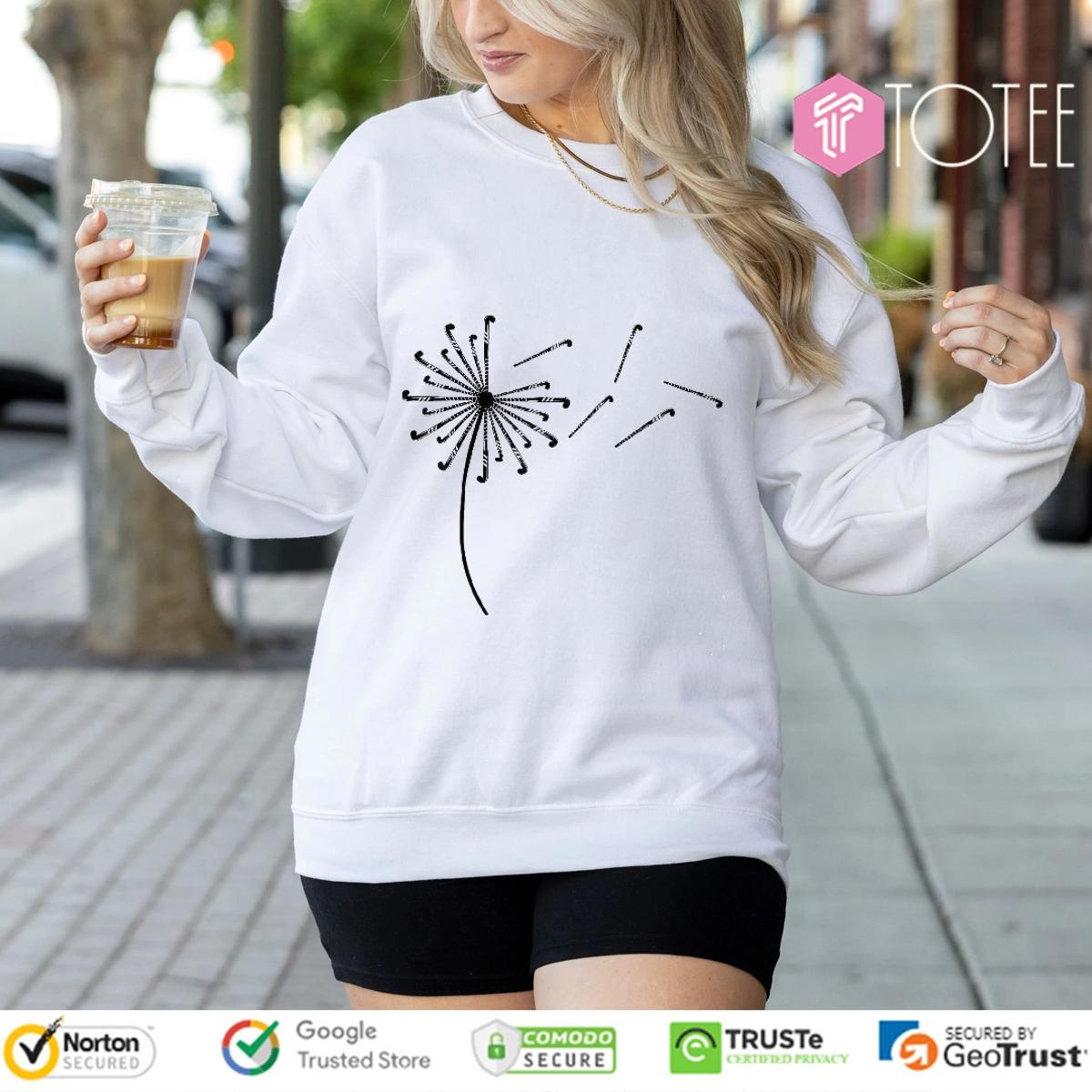 Dandelion Flower Hockey Stick Sweatshirt