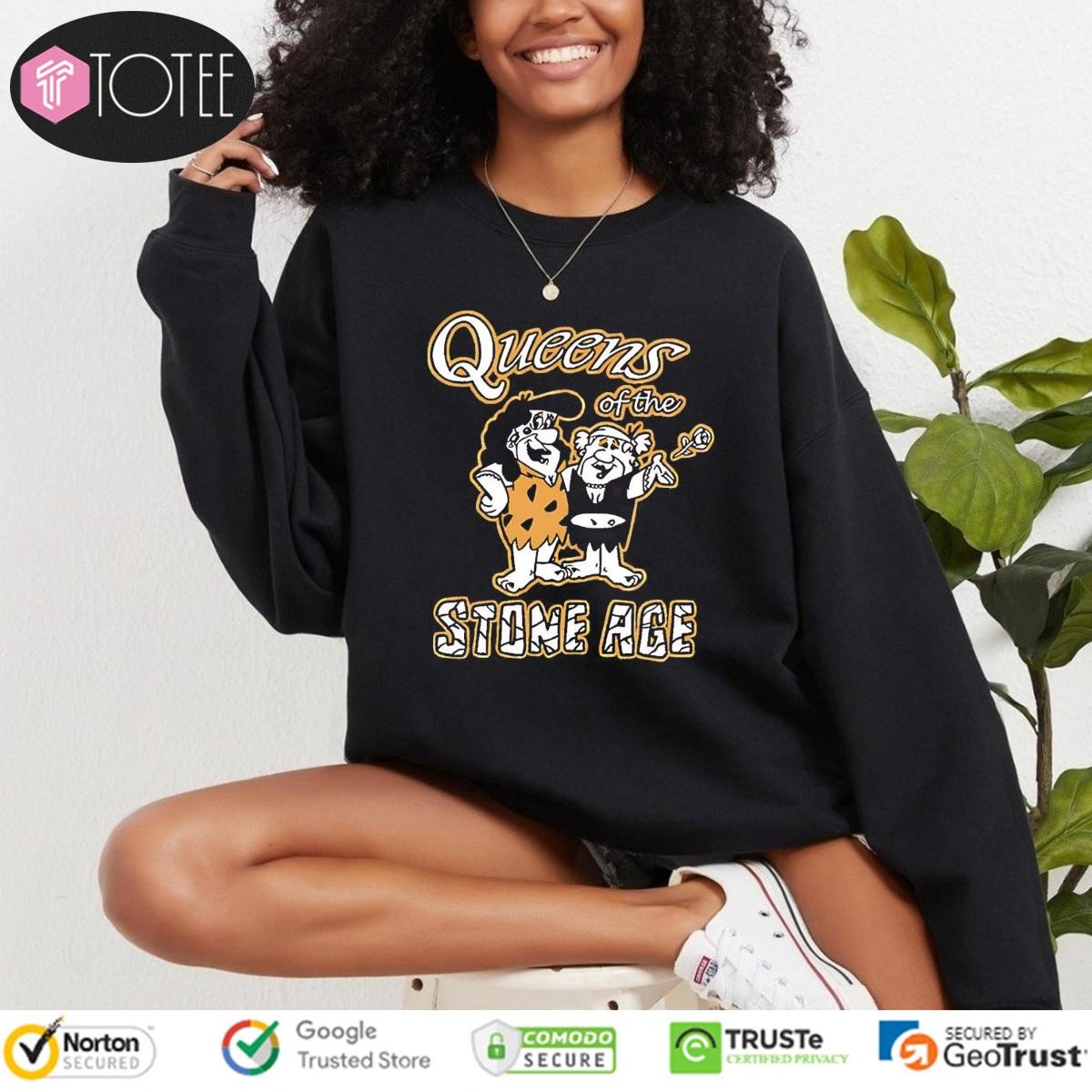 The Flintstones Parody Queens Of The Stone Age Rock Band Sweatshirt