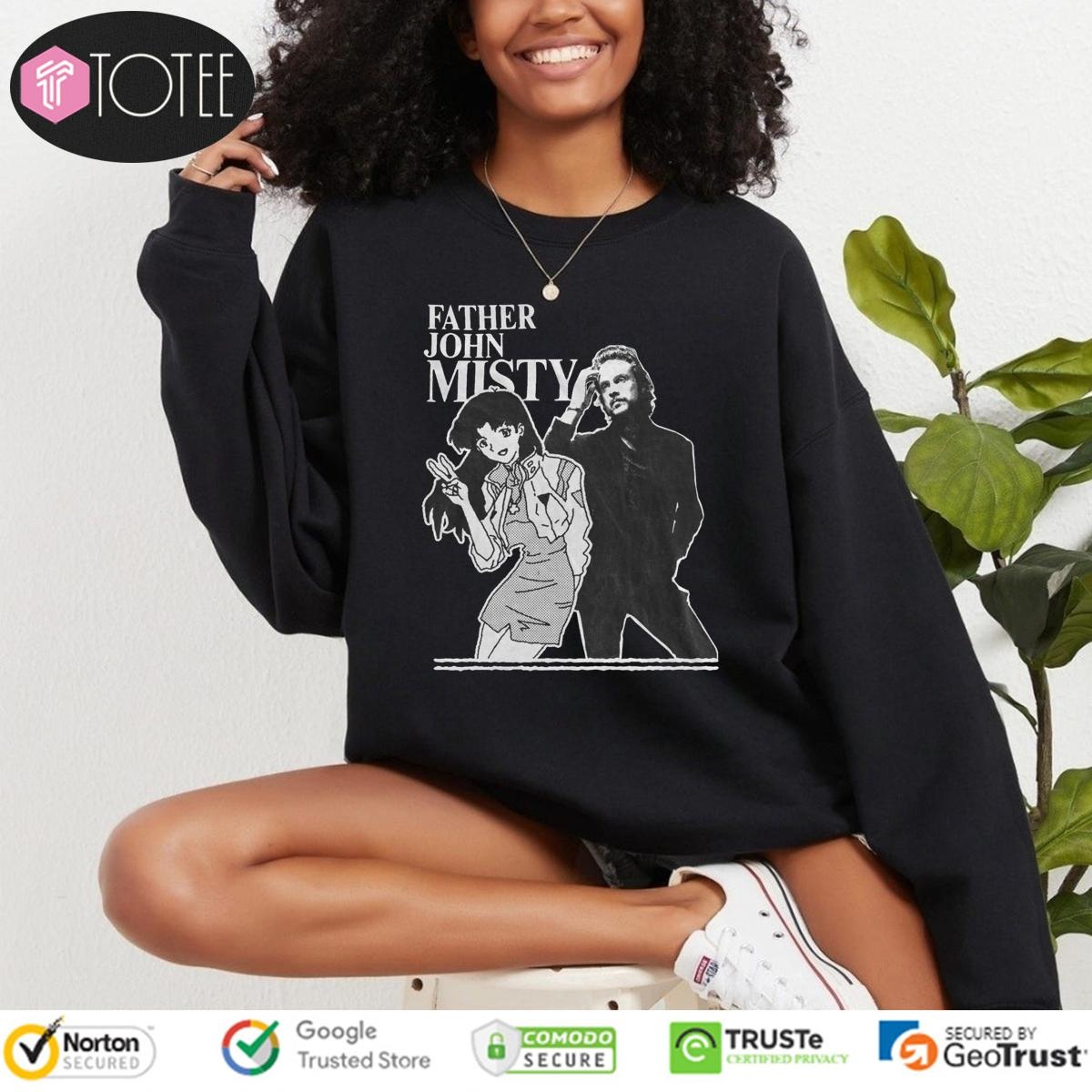 Father John Misty Misato Katsuragi Neon Genesis Evangelion Sweatshirt