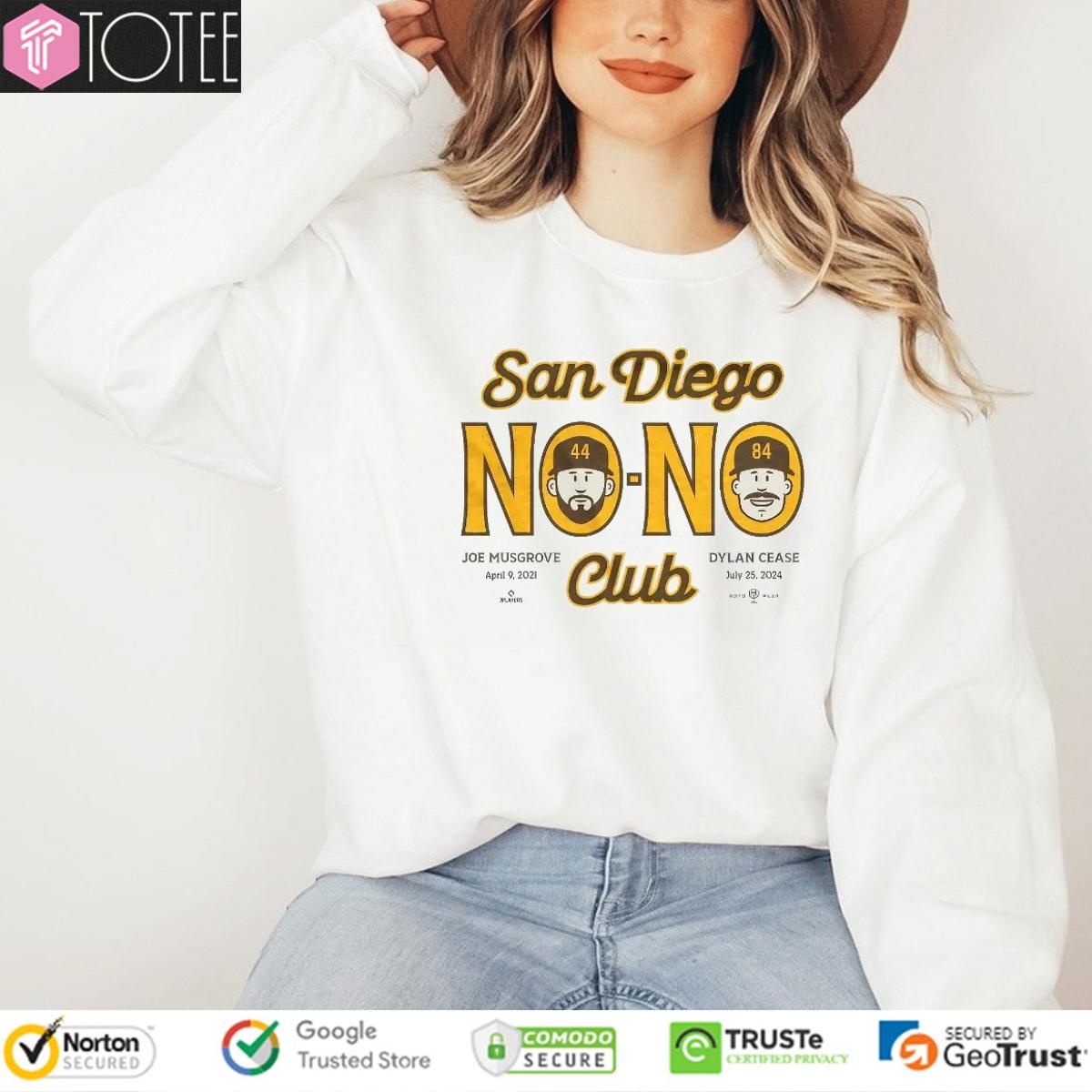 San Diego Padres Joe Musgrove And Dylan Cease No No Club Sweatshirt