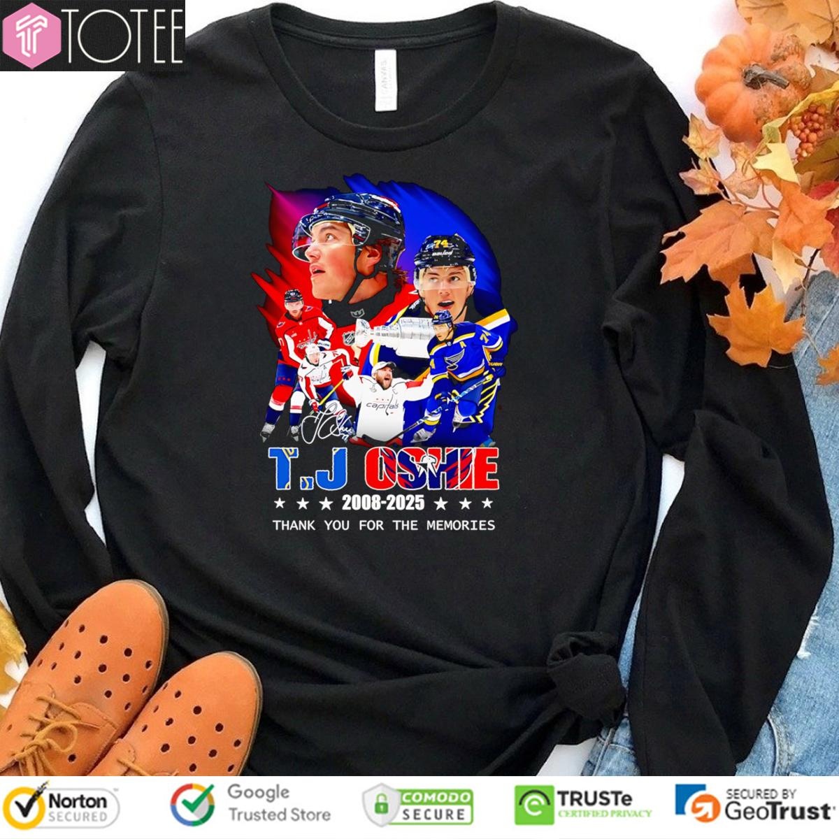 T. J. Oshie Washington Capitals 2008-2025 Signature Sweatshirt