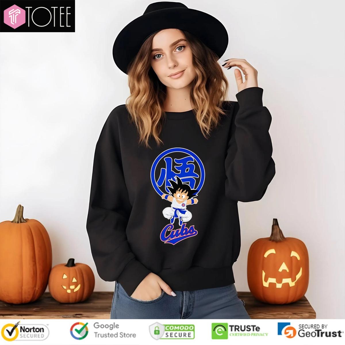 Son Goku Dragon Ball Z Chicago Cubs Baseball Sweatshirt