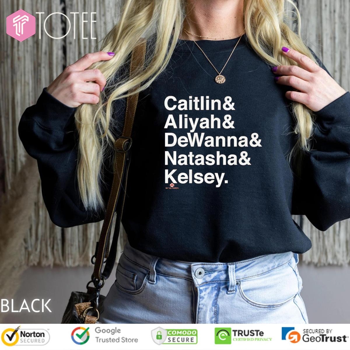 Indiana Fever Players Names Caitlin Aliyah Dewanna Natasha Kelsey Sweatshirt