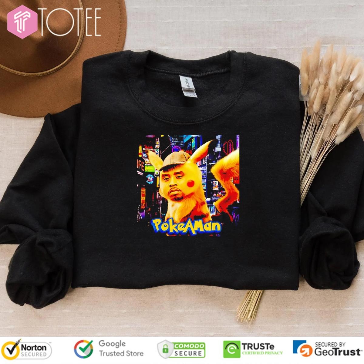 Pokeaman Parody Sean Combs Pikachu Pokemon Sweatshirt