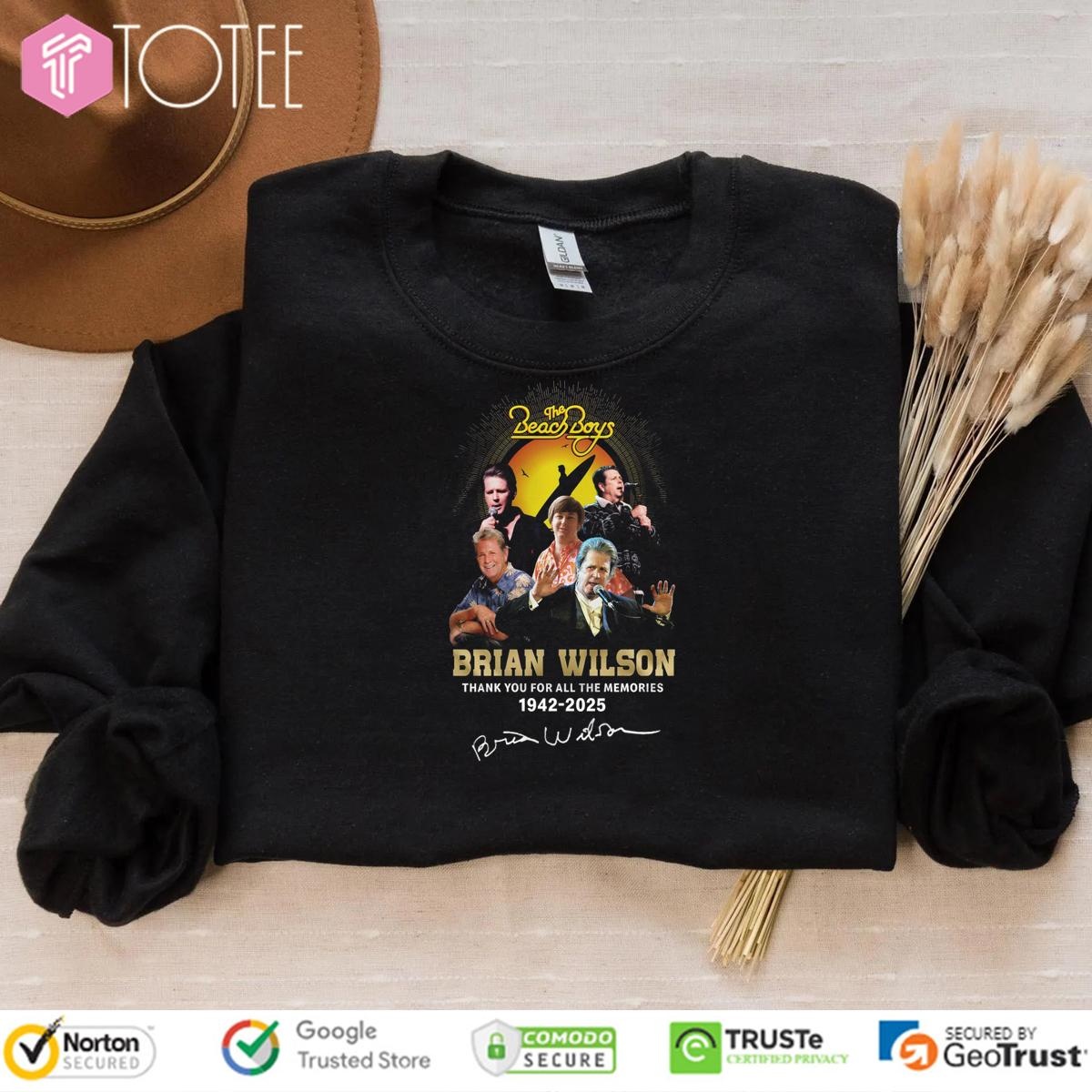 The Beach Boys Brian Wilson 1942-2025 Signature Sweatshirt