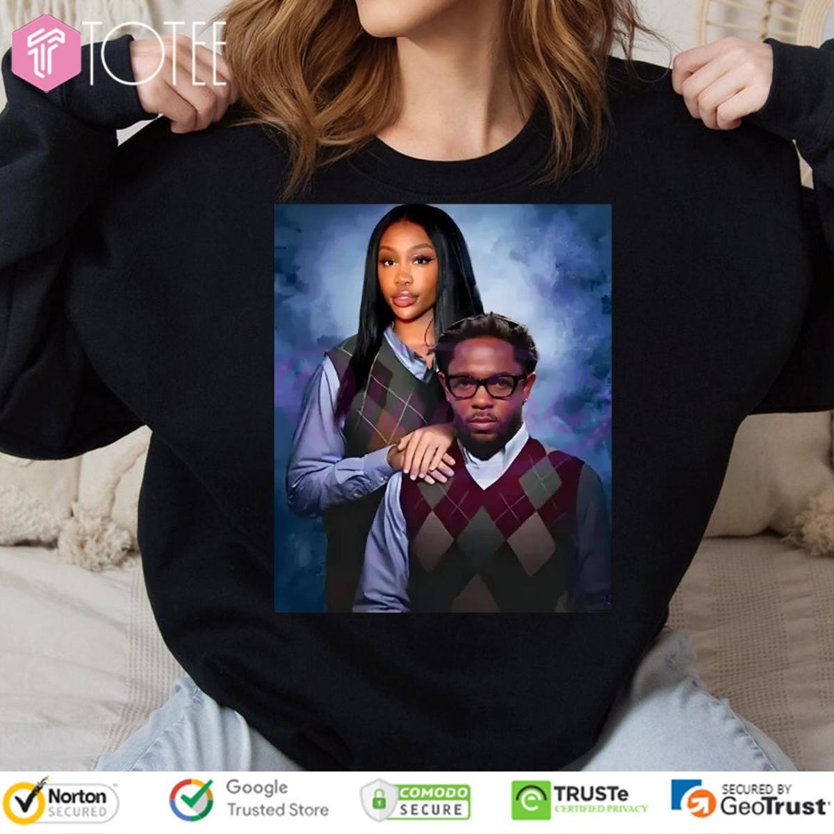 Kendrick Lamar And Sza Step Brothers School Portrait Sweatshirt