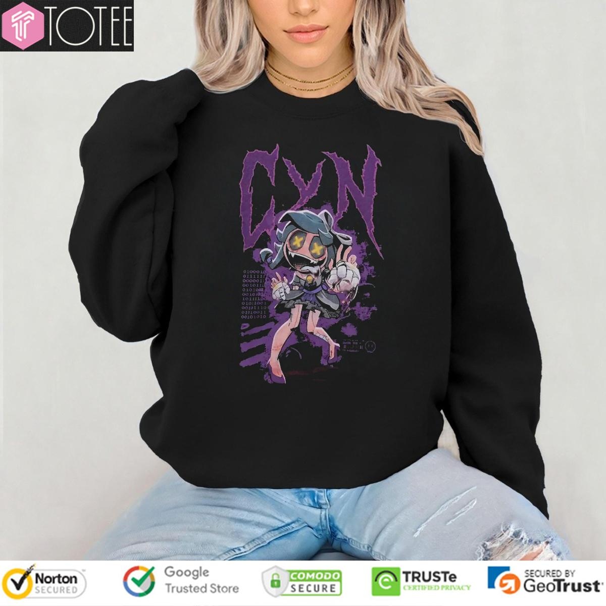 Murder Drones Cyn Pixelated Graphics Sweatshirt