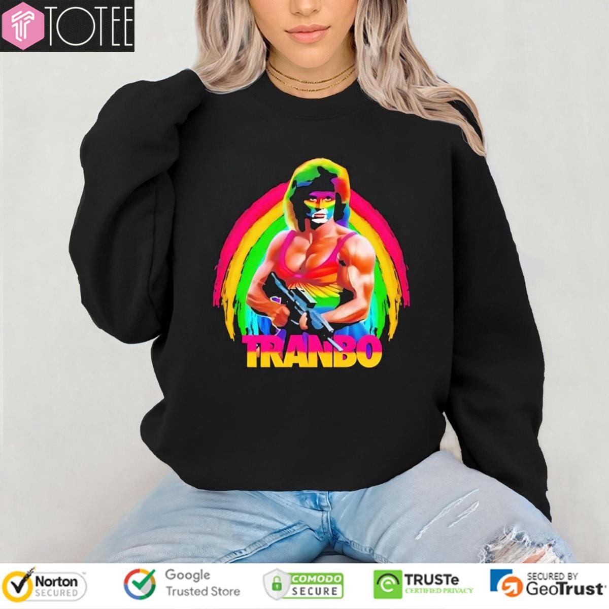 Tranbo John Rambo Lgbt Pride Rainbow Sweatshirt