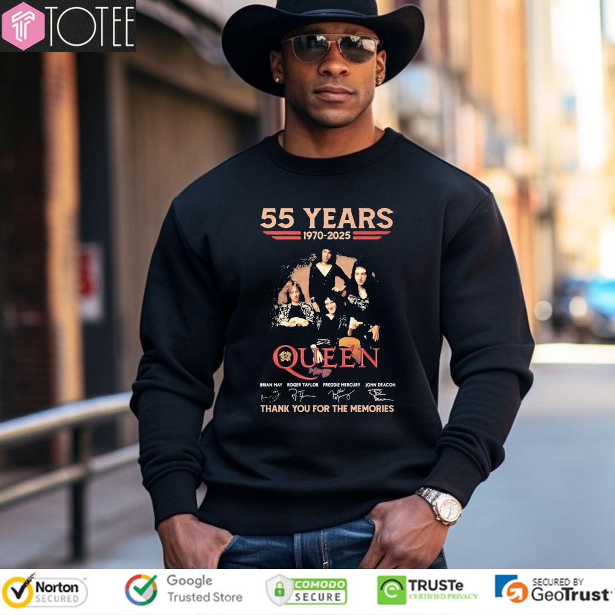 55 Years 1970-2025 Queen Signatures Sweatshirt