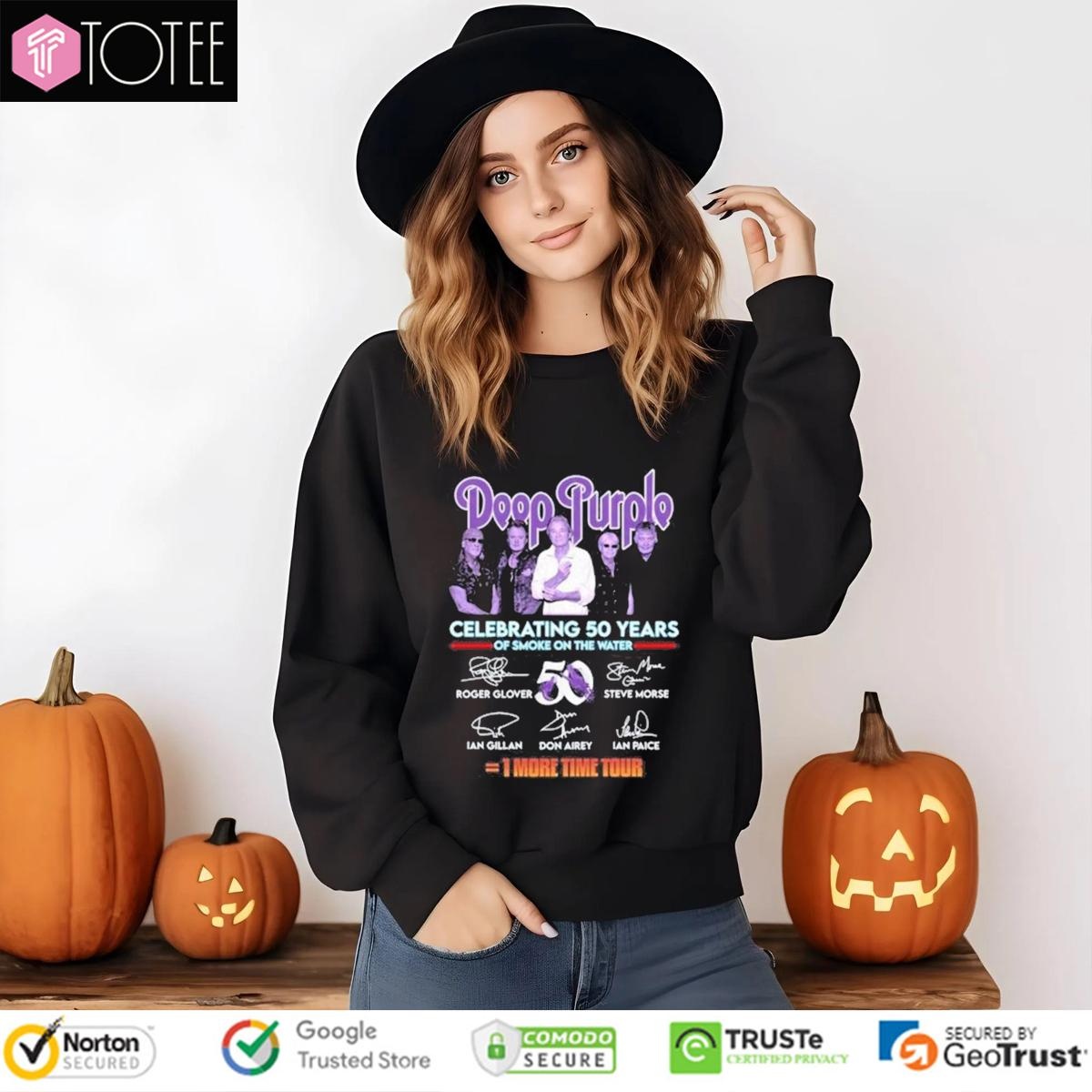 Deep Purple 1 More Time Tour Celebrating 50 Years Of Smoke On The Water Sweatshirt
