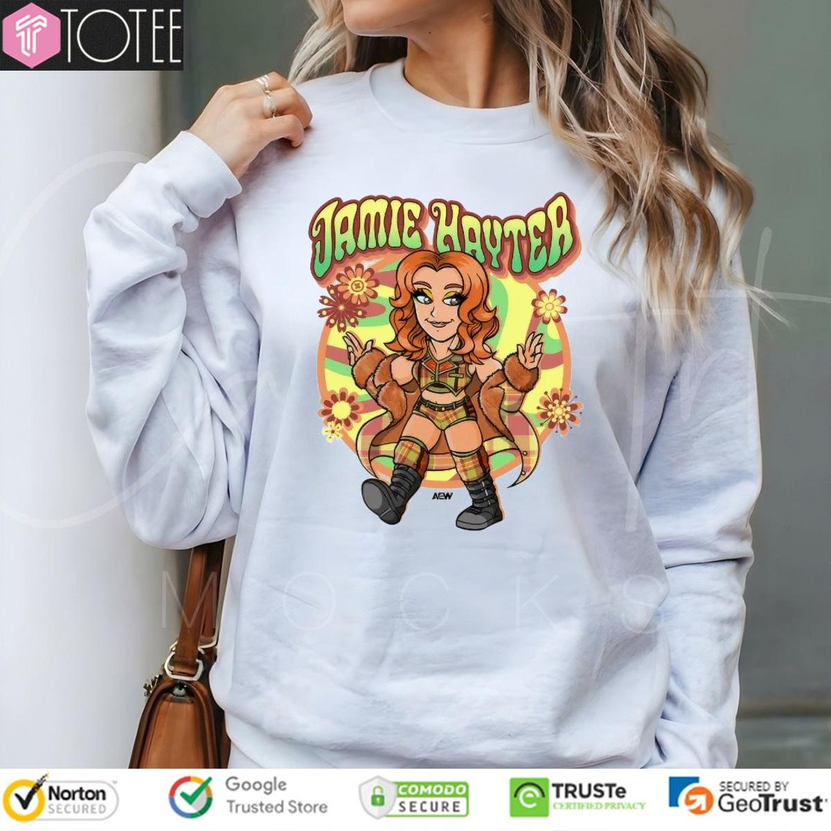 Jamie Hayter Flower Child Kids Aew Graphic Sweatshirt