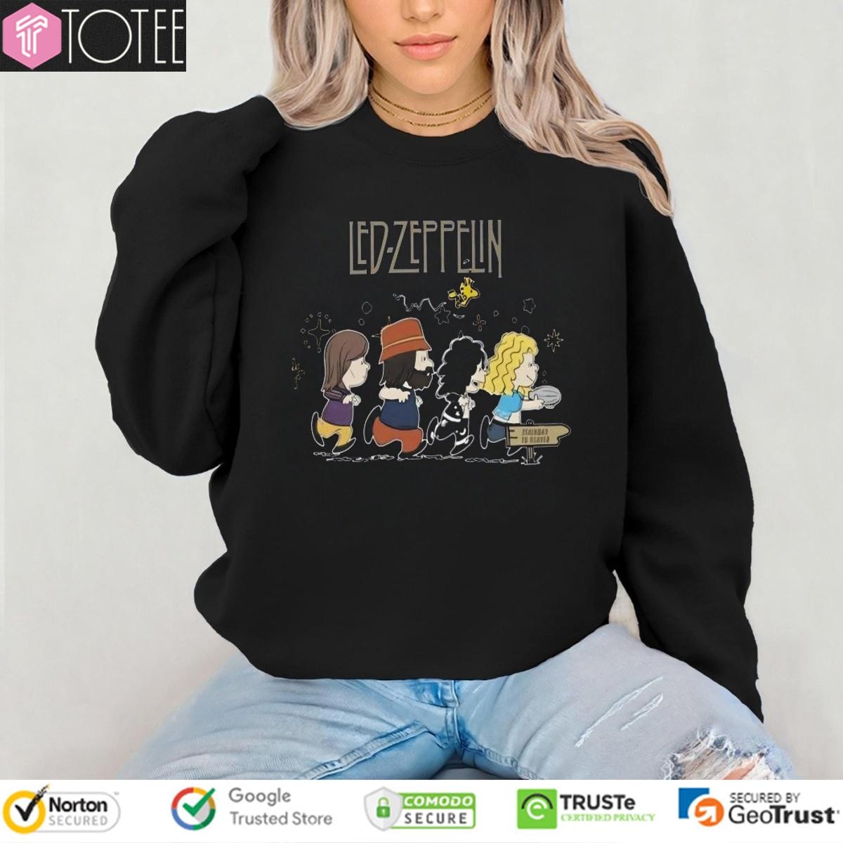 Peanuts Parody Led Zeppelin Stairway To Heaven Sweatshirt