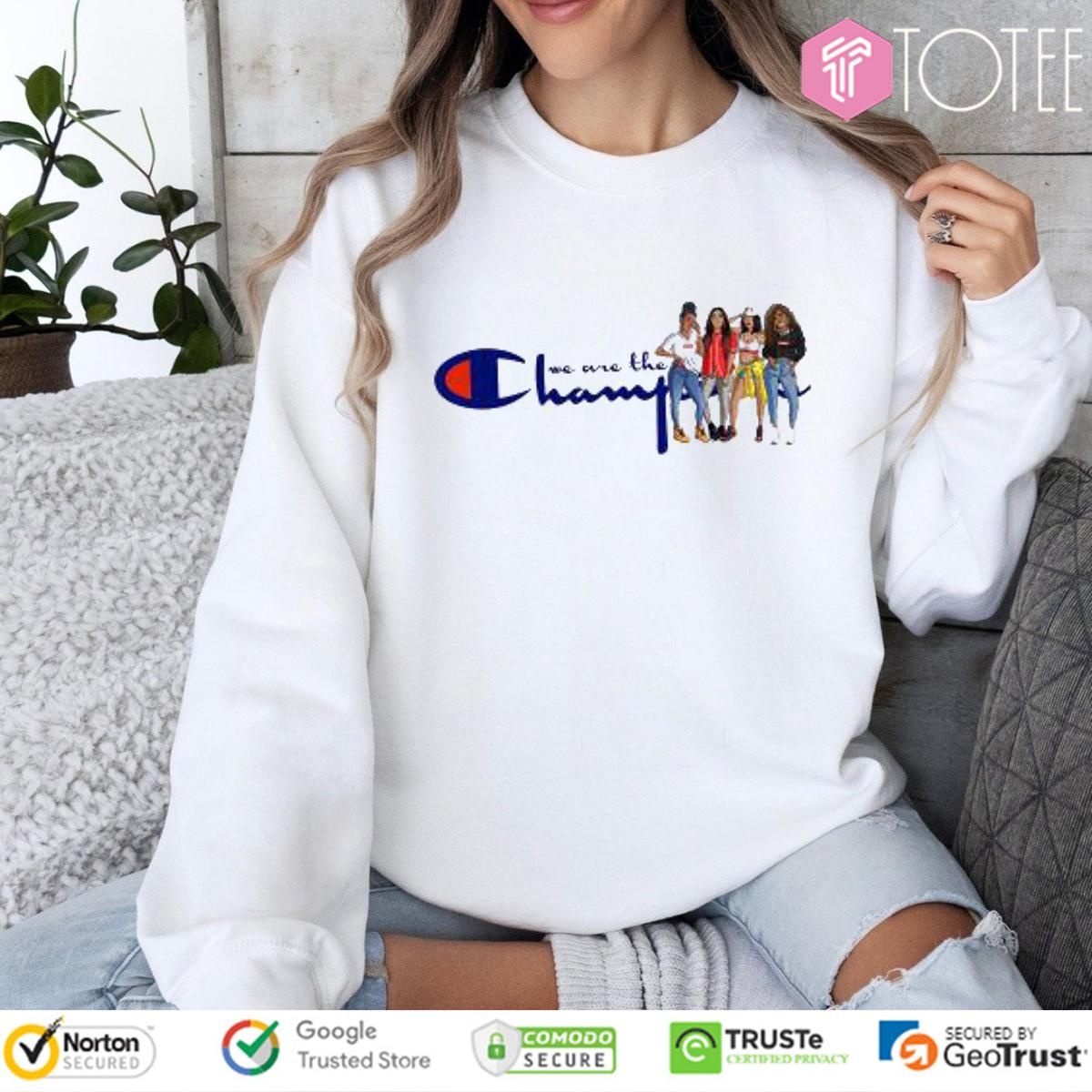 Natural Hair Girls We Are The Champions Sweatshirt