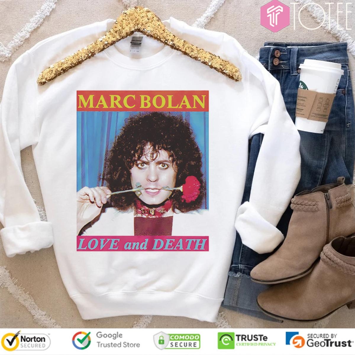 Marc Bolan Love And Death Vintage Sweatshirt