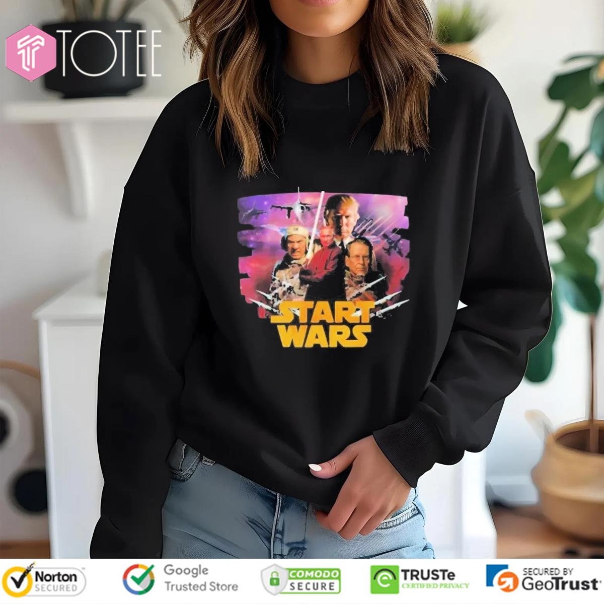 Start Wars Trump And Putin Parody Star Wars Sweatshirt