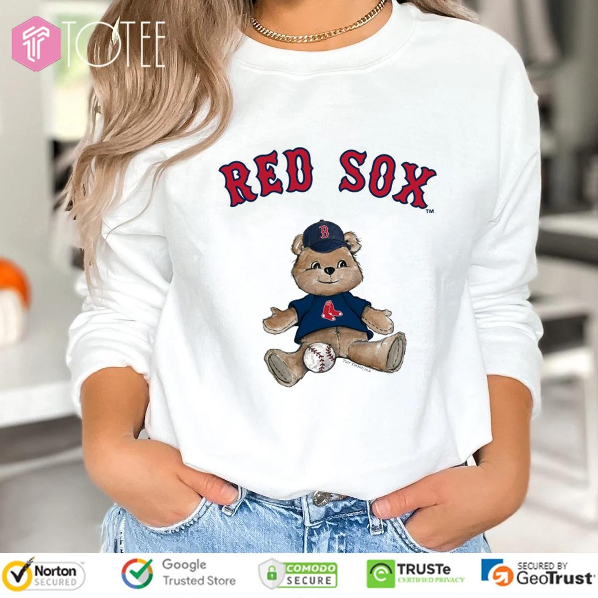 Tiny Turnip Teddy Bear X Boston Red Sox Baseball Sweatshirt